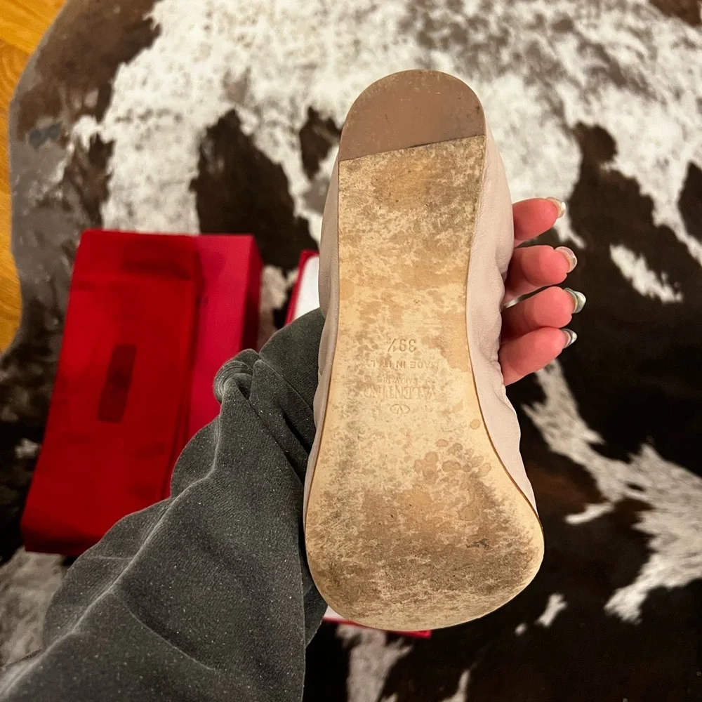 Valentino‎ Nude Bow Flats